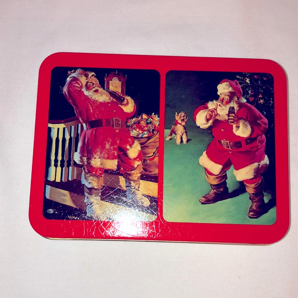Coca Cola - Santa Drinking Coke Nostalgia Playing Cards - 1993 Limited Edition